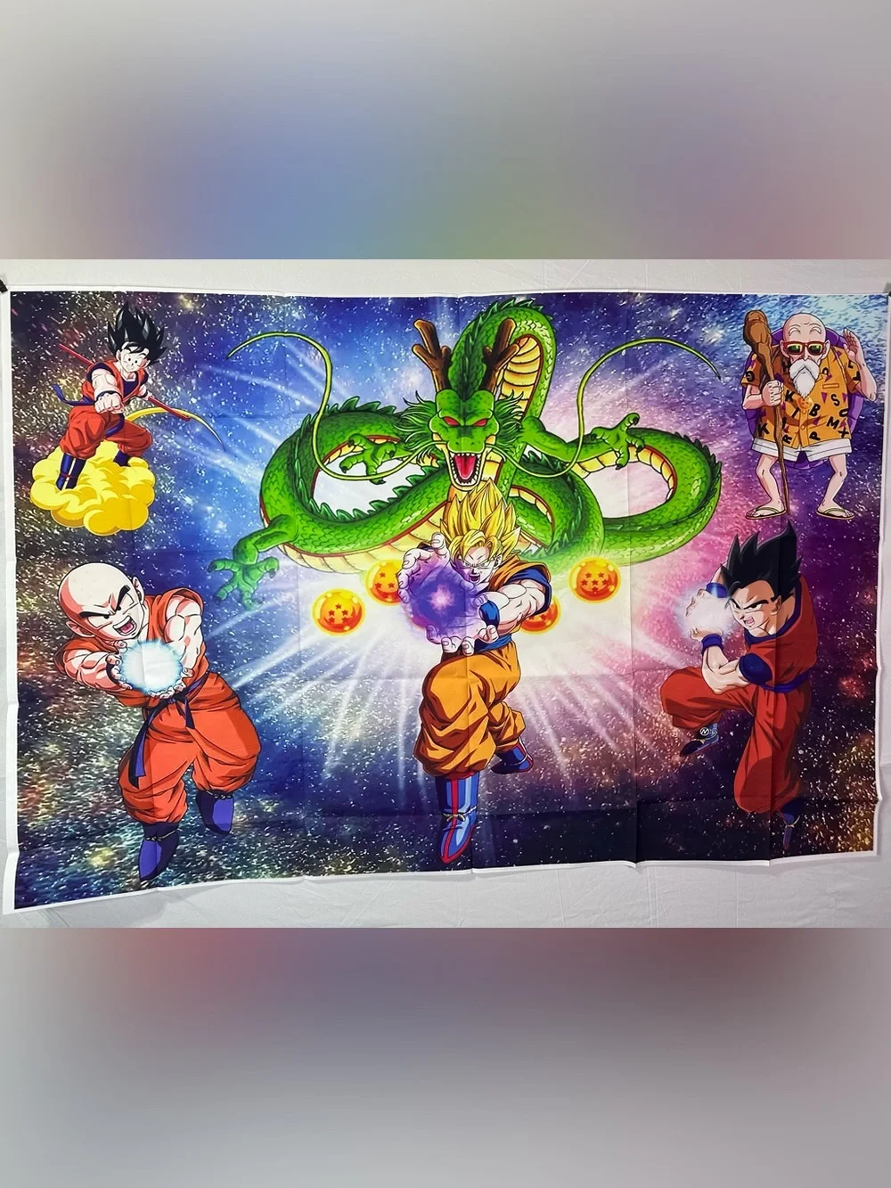 Dragon Ball Z Theme Birthday Backdrop Banner 5x3Ft.